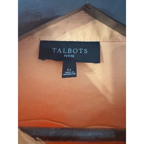 Talbots Petite Light‎ Orange Denim Jacket Size LP - Picture 5 of 5